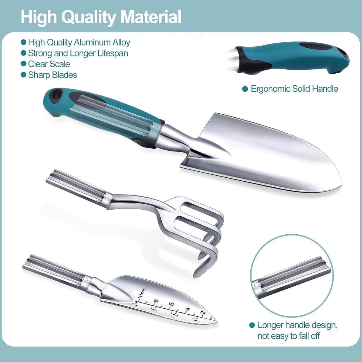 Garden Tools 7-Piece, Gardening Hand Tools, Gardening Tools