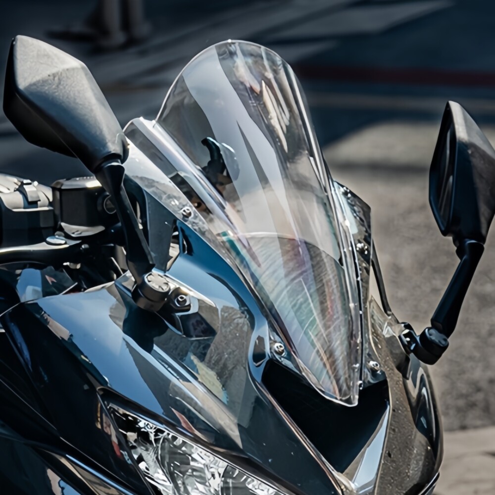 ウィンブレ Puig 3176N SIDE SPOILER WINGLET [BLACK] Kawasaki ZX-6R (19