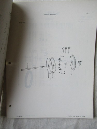 Massey Ferguson MF426 MF 426 zappa trapano parti libro catalogo manuale - Foto 6 di 9
