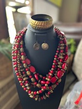 chunky necklace women fashion set