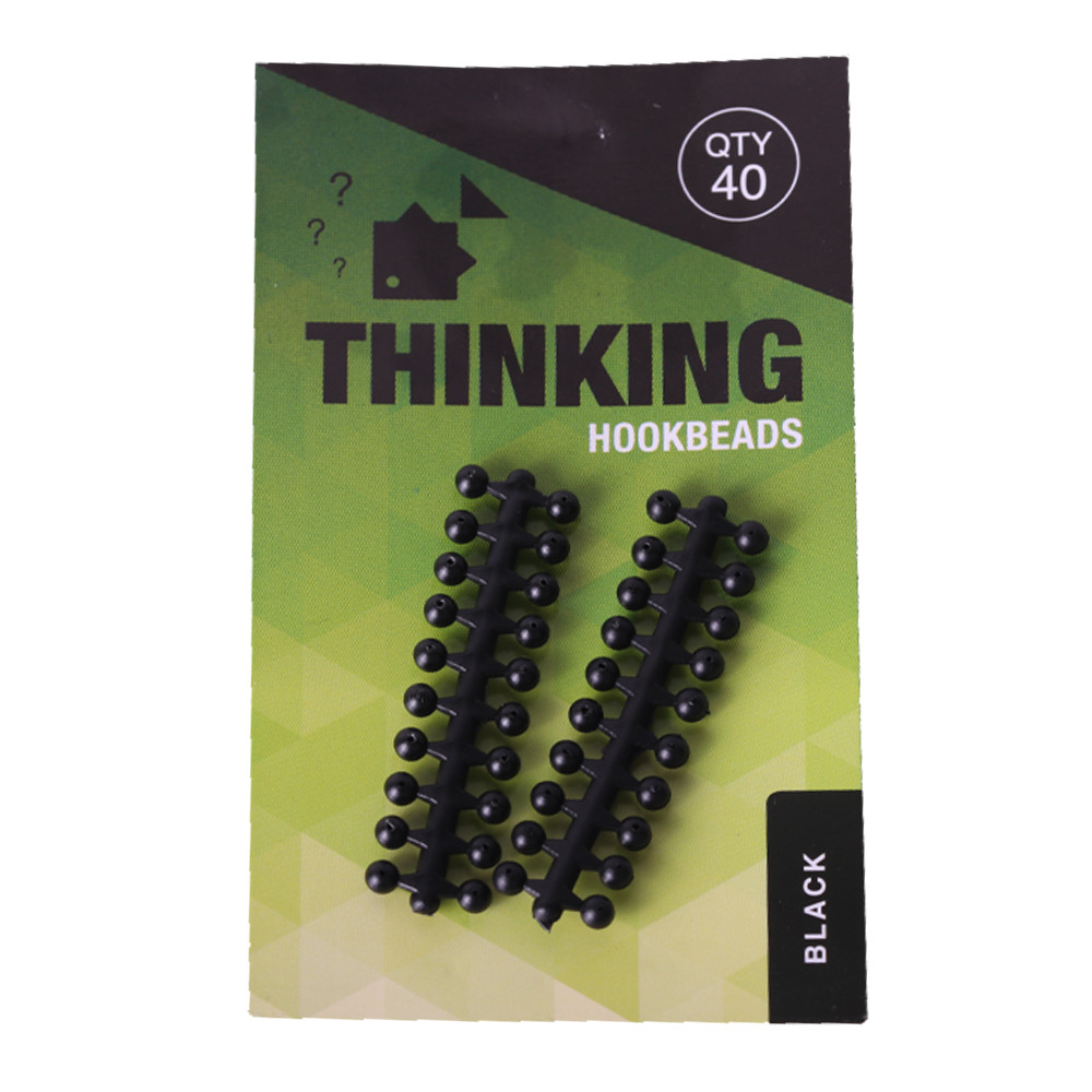 Thinking Anglers Rubber Hook Beads Black Carp Fishing - TAHB