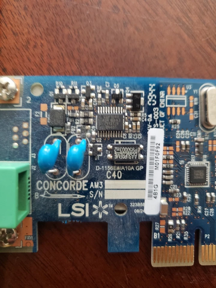 LSI ANATEL 2264-07-4259 INTERNAL PCI-E 56K INTERNAL MODEM NETWORK CARD - Image 4 of 4