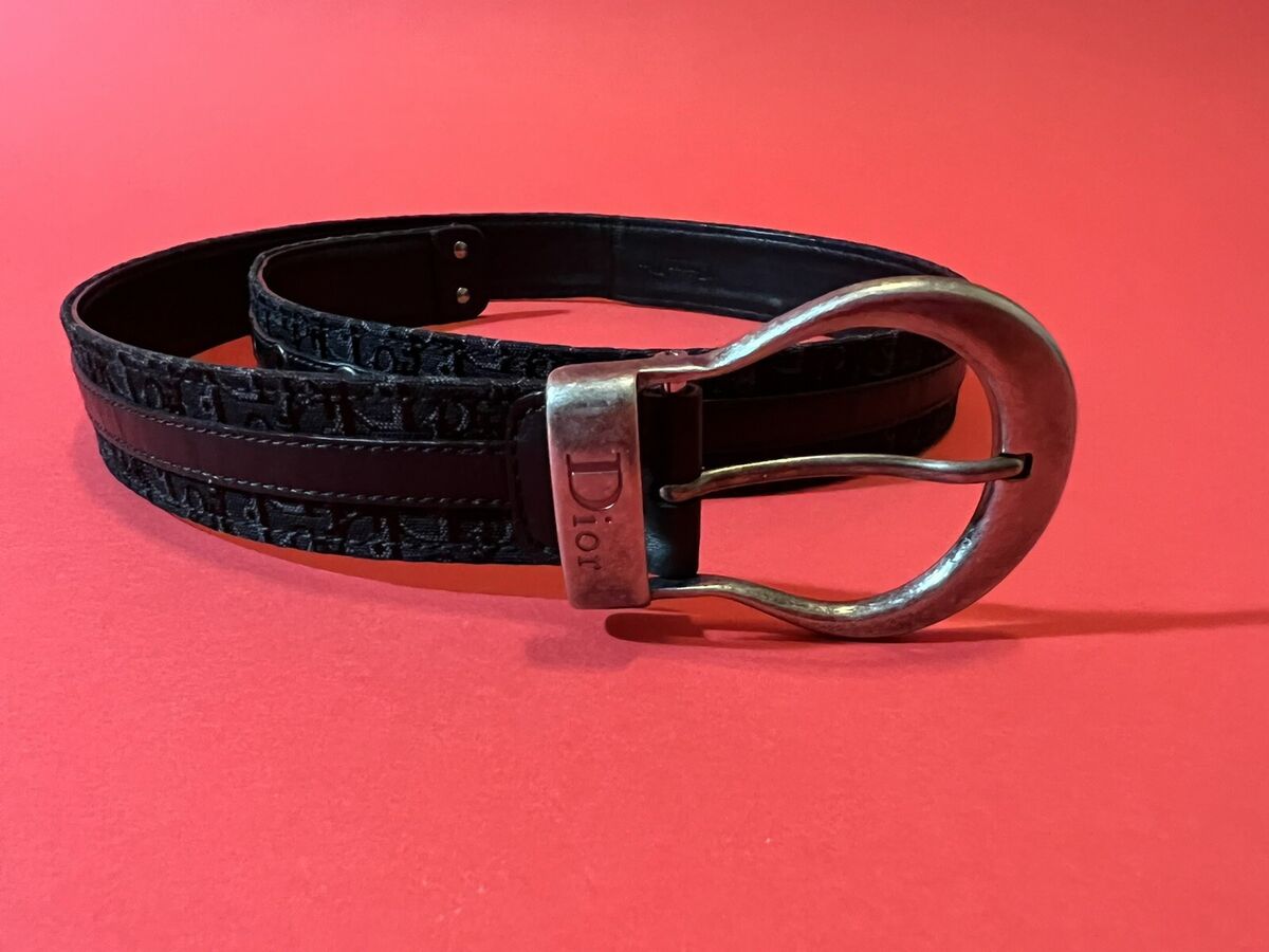 Authentic Vintage Christian Dior Black Monogram Logo Belt | eBay Authentic Vintage Christian Dior Black Monogram Logo Belt | eBay