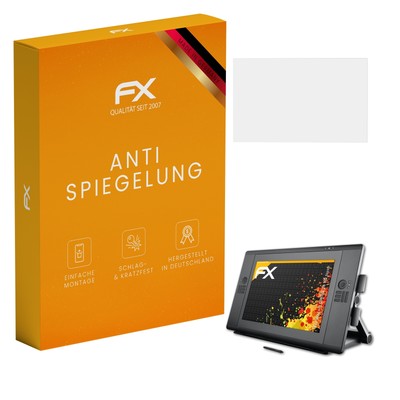atFoliX 2x Panzerfolie für Wacom CINTIQ 24 HD touch Schutzfolie matt&stoßfest