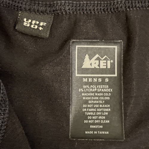 REI Quarter Zip Pullover Shirt Herren S schwarz UPF 50+ feuchtigkeits- & windabweisend - Bild 3 von 8