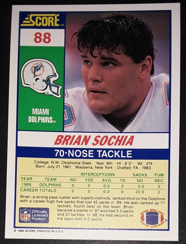 1990 Score NFL Football Trading Cards (1-265) - Pick Your Card(s) - Picture 147 of 498