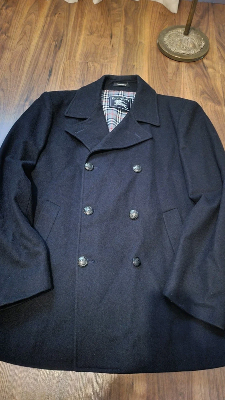 BURBERRY'S MENS NAVY COAT