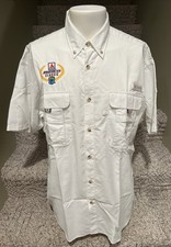 Columbia Bassmaster Classic Tournament ESPN Short Sleeve ButtonUp Shirt Large Nw