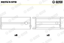 KURBELWELLENLAGER FÜR CORSA B S93 - GLYCO H975/5 STD