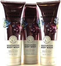 QTY 3 - Bath Body Works CACTUS BLOSSOM Moisturizing Body Wash 10oz