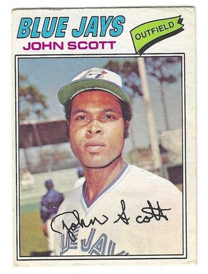 1977 OPC BASEBALL FIRST YEAR TORONTO BLUE JAYS #94 JOHN SCOTT