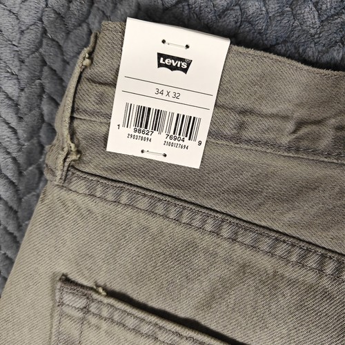 Levi's 568 Jeans Men's  Cargo Loose Straight Denim Size 34x32 Gray NWT - Picture 4 of 12