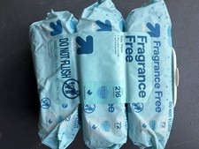 Up  Up Fragrance Free Baby Wipes-3 Packs Lot 2 Wipes