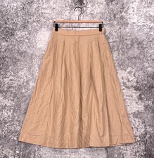 Marimekko x Uniqlo Skirt Small Womens Linen Cotton Pleated Midi