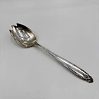 International Sterling Prelude Silverware Pierced Tablespoon Serving Spoon