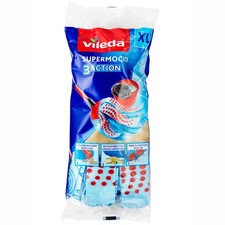 Vileda SuperMocio 3Action Refill Mop Replacement Head Microfiber Cleaning