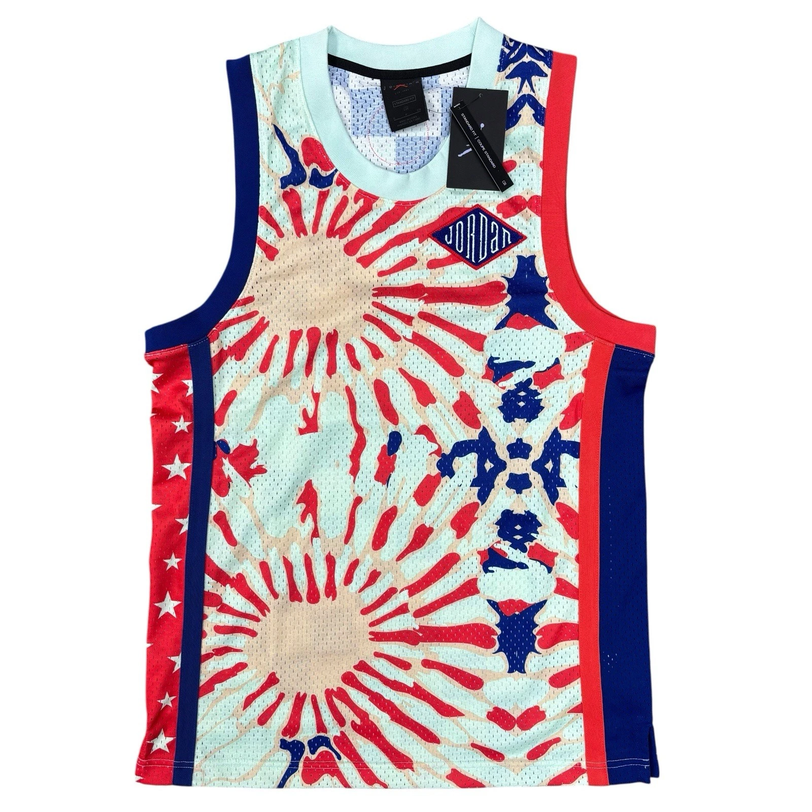Air Jordan 8 DNA USA July 4 Jersey Tank, Size Small CK9525-330 NWT