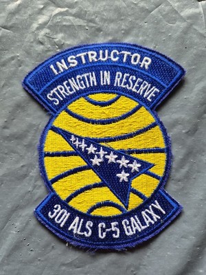 301st Airlift Squadron Instructor Patch US Air Force USAF