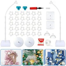 Balloon Arch Stand Kit for Party Backdrop Decoration 8.2FT 6FT White