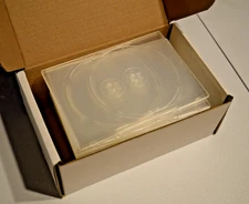 STANDARD Super Clear Double DVD Cases (16 LOT) - NEW - SHIPS FREE!