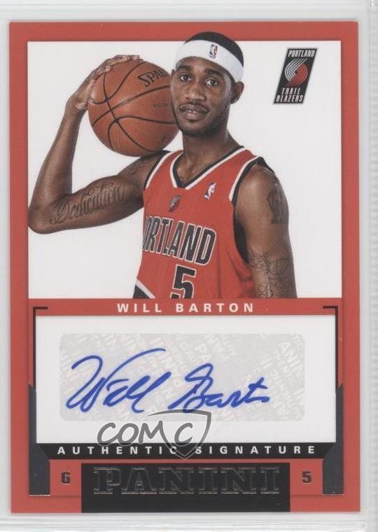 2012-13 Panini Rookie Signatures Will Barton #48 Auto RC 8f4