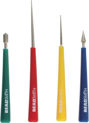 BeadSmith Bead Reibahle, Acryl, mehrfarbig, 4-teilig