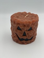 HALLOWEEN JACK O LANTERN CANDLE 3.5x 3.5 PILL...