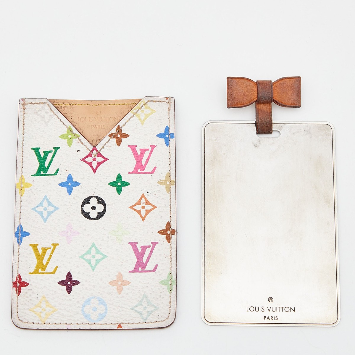 Louis Vuitton White Multicolore Monogram Canvas Etui Miroir