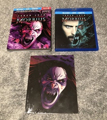 Morbius (Blu-ray + DVD, 2022) W/ RARE TARGET EXCLSIVE SLIPCOVER & CARDS