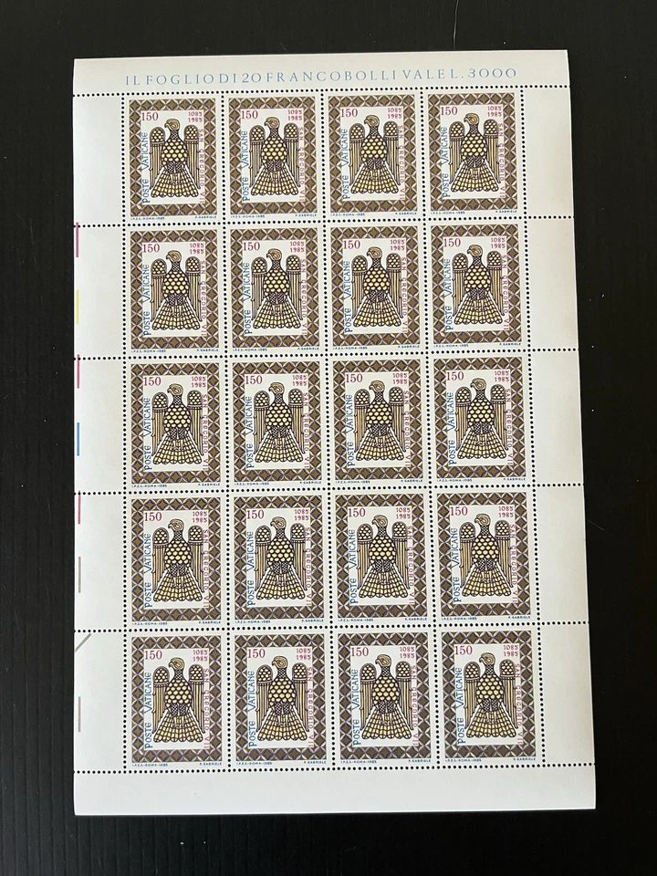 VATICAN CITY - 1985,  900th Anniversary of Pope Gegor's Death, 3 Sheets - MNH - Image 2 of 4