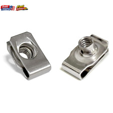 1/4"-20 U-Style Clip-On Nut 18-8 304 Stainless Steel U-Type Nut 20 Pack
