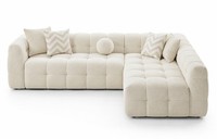 Ecksofa L Form Beige Komfortabel Modern Wohnzimmer Bequem