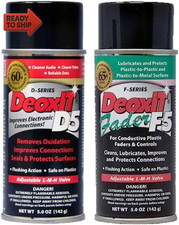 CAIG Laboratories DeoxIT D5S6 Contact Cleaner F5S-H6 Faderlube 2 Pack Cleaner