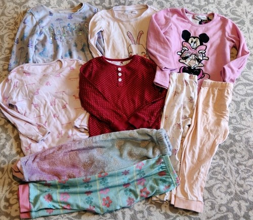 Bundle Of Girls Pyjama Tops/Bottoms Age 2-3 - Picture 1 of 1