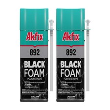 892 Black Spray Foam Sealant 2x12 Oz. - UV Resistant Polyurethane Expanding...