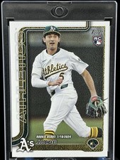 2025 Topps Update Series Jacob Wilson Canvas Rookie Debut RC/50 #US180 Athletics