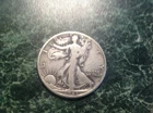 1943 Walking Liberty Half Dollar (green/lt blue)