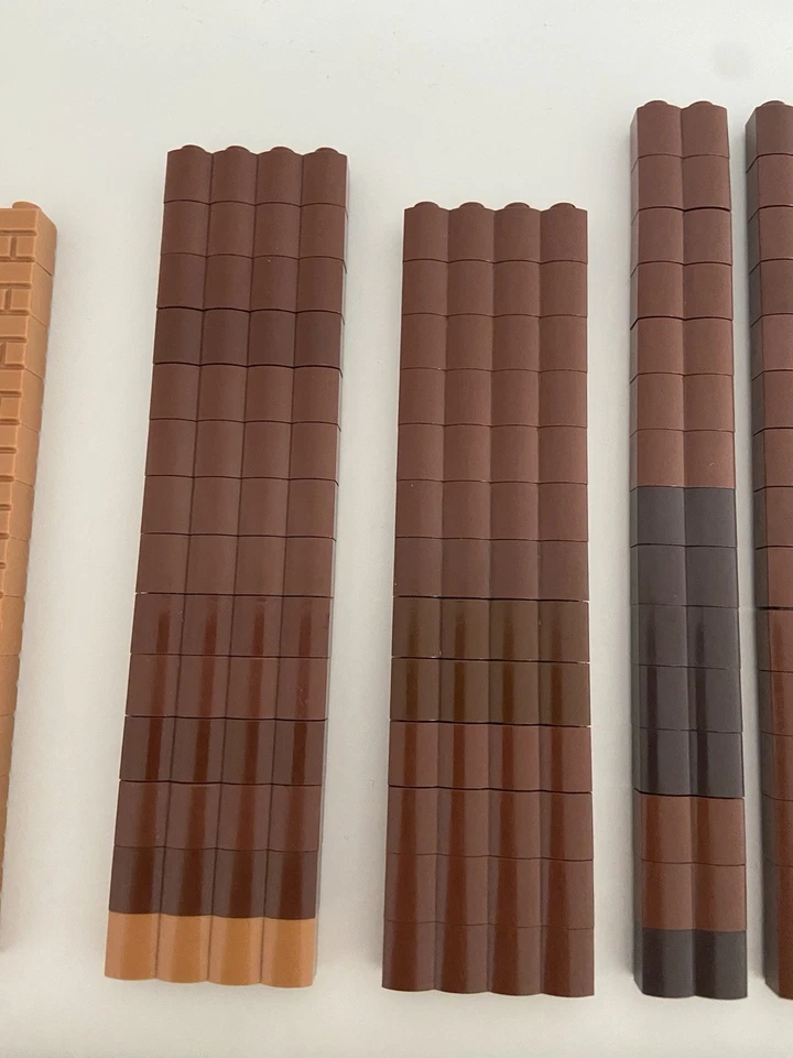 Lego® braune Teile - Ritter Burg - Mauersteine - Holzstämme - Bild 3 von 4