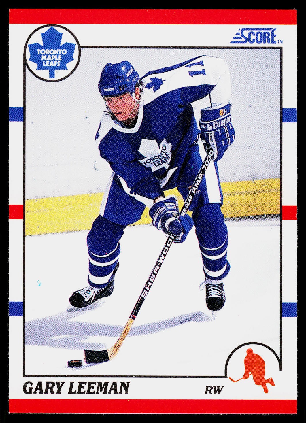 Gary Leeman, 1990-91 Score American, #40, Toronto Maple Leafs,