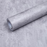 Graue Selbstklebende Tapete Beton-Kontaktpapier Vinyl-MöBelaufkleber Dekorative