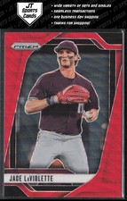 2025 Panini Prizm Jace LaViolette 42 Red Wave Prizm Cleveland Guardians