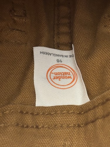Wonder Nation Boy’s Chino Denim Shorts Sz 16 Brown Stretch Adj Waist NWT Read - Picture 11 of 18