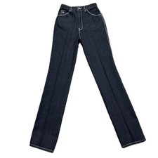      GLORIA VANDERBILT for Murjani Vintage Late 70s  Black Straight Jeans  9