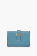Hermes Blue Mini Bearn Compact Wallet