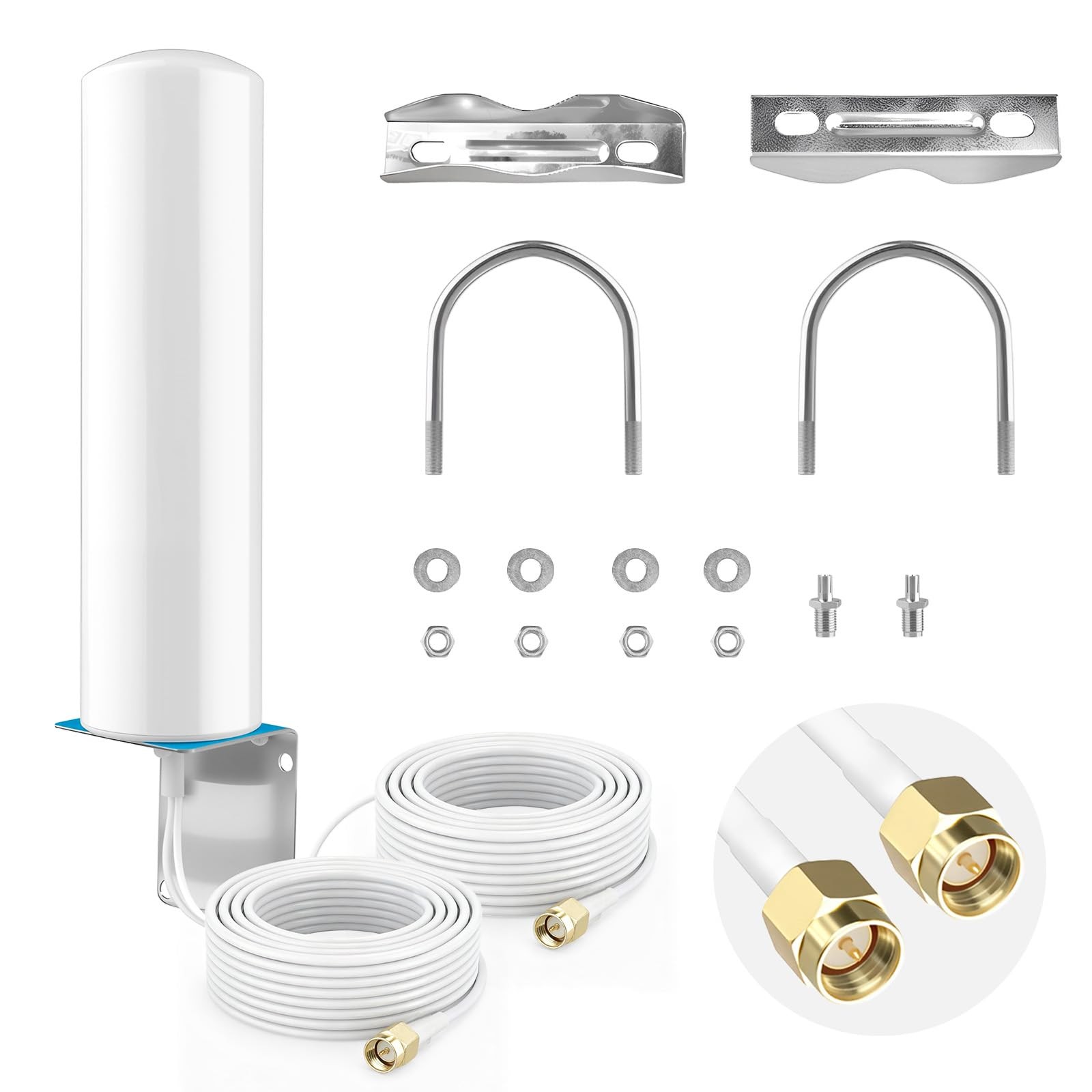 Outdoor 4G 5G LTE Antenna High Gain 10-12dBi OmniDirectional WiFi Antenna with