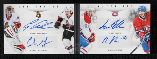 2011 Playoff Contenders Colin Greening Craig Anderson Lars Eller Rookie Auto RC