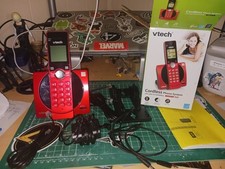 VTech CS6919-16 Cordless Phone System with Caller ID/Call Waiting Red
