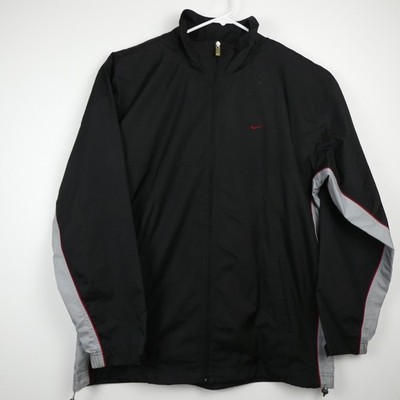 Nike Nike72 Windbreaker Jacket Mens XL Black Full Zip Vintage