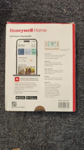 Honeywell X2S Smart Thermostat RTH2CWF Conventional/Heat Pump WiFi, New, A4 - Picture 2 of 3