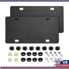 Universal License Plate Anti-rattle Pads 2pcs Kit Mounting Hardware 12x6 Plates
